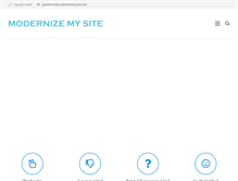 Tablet Screenshot of modernizemysite.com